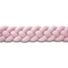 Tour De Lit Tressé 4 Grains Velours Rose