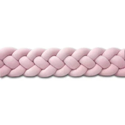 Tour De Lit Tressé 4 Grains Velours Rose