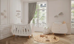 Lit Bébé Trapèze - Blanc -GribouilleTa Chambre Soldes Magasin file 1089