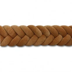 Tour De Lit Tressé Epis De Blé Velours Chocolat