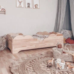 Lit Montessori Nuage Cumulus Avec Sommier