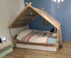 Lit Cabane PONDOK 100% Bambou Naturel 90x190cm Avec Ou Sans Tiroir -GribouilleTa Chambre Soldes Magasin file 1172