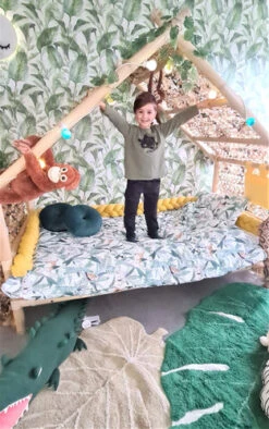 Lit Cabane PONDOK 100% Bambou Naturel 90x190cm Avec Ou Sans Tiroir -GribouilleTa Chambre Soldes Magasin file 1176