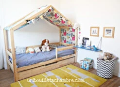 Lit Cabane Pinède Avec Tiroir Gigogne -GribouilleTa Chambre Soldes Magasin file 1195