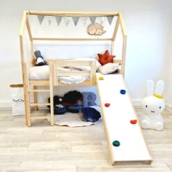 Lit Maison Pilotis Avec Plan D'escalade -GribouilleTa Chambre Soldes Magasin file 1227