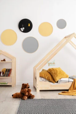 Lit Cabane Case à Barrières Pleines -GribouilleTa Chambre Soldes Magasin file 1272