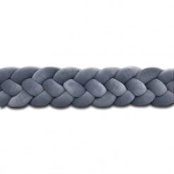 Tour De Lit Tressé 4 Grains Velours Graphite