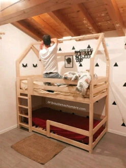 Lit Maison Superposé -GribouilleTa Chambre Soldes Magasin file 1314