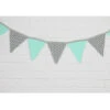 Guirlande De Fanions Mint & Gris 1 Guirlande De Fanions Mint & Gris -GribouilleTa Chambre Soldes Magasin file 1401