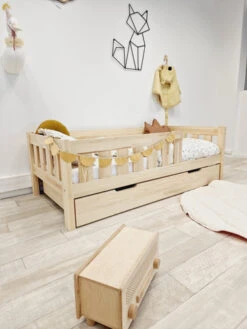 Kit De 4 Montants Verticaux De Rechange Avec Pieds Au Choix Pour Lit Enfant -GribouilleTa Chambre Soldes Magasin file 1433