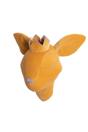 Trophée Mural Éos La Jolie Biche Couronnée Moutarde 3 Trophée Mural Éos La Jolie Biche Couronnée Moutarde