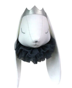 Trophée Mural Reine Bénédicte Le Lapin Bélier Fourreau Gris