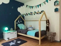 Lit Maison En Pin Naturel Avec Ou Sans Barrières -GribouilleTa Chambre Soldes Magasin file 1451