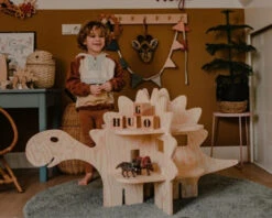 Etagère Montessori Table De Jeu Stegosaurus Dinosaure