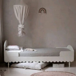 Lit Enfant évolutif 90x200cm Avec Barrières Amovibles Babushka Olive Ou Blanc -GribouilleTa Chambre Soldes Magasin file 1575