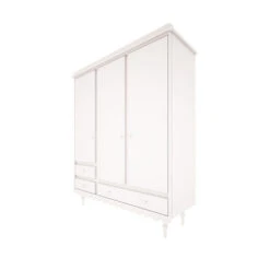 Armoire 3 Portes Babushka Olive Ou Blanche