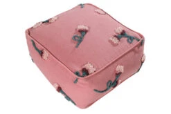 Pouf Jardin Anglais Rose Lavable Lorena Canals 140x210