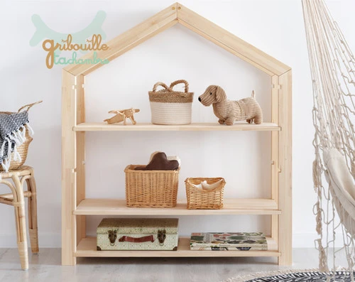 Etagère Montessori évolutive Cabane 3 Etagère Montessori évolutive Cabane