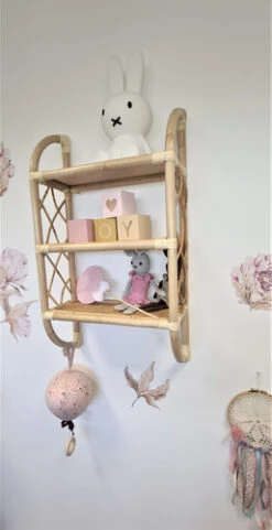 Jolie étagère Murale Triple En Rotin -GribouilleTa Chambre Soldes Magasin file 1774