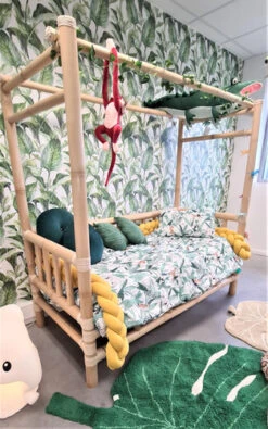 Ensemble Couette + Oreiller Jungle 140x200 OEKO-TEX -GribouilleTa Chambre Soldes Magasin file 1797