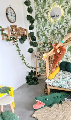 Lot De 12 Feuilles Décoratives Tissu Plastifié JUNGLE -GribouilleTa Chambre Soldes Magasin file 1844