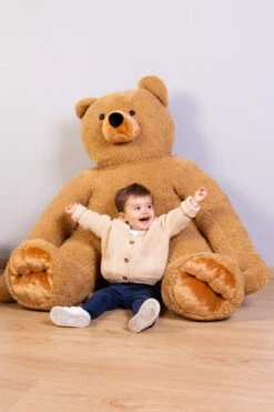 Ours En Peluche Géant Assis 100cm