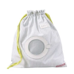 Sac à Linge Mouillé Rigolo Machine à Rayures Grises