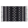 Tapis Lavable Noir Motifs Géometriques Blanc Berbere Lorena Canals 140x200 -GribouilleTa Chambre Soldes Magasin file 2166