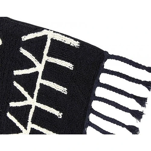 Tapis Lavable Noir Motifs Géometriques Blanc Berbere Lorena Canals 140x200 4 Tapis Lavable Noir Motifs Géometriques Blanc Berbere Lorena Canals 140x200 – Image 2