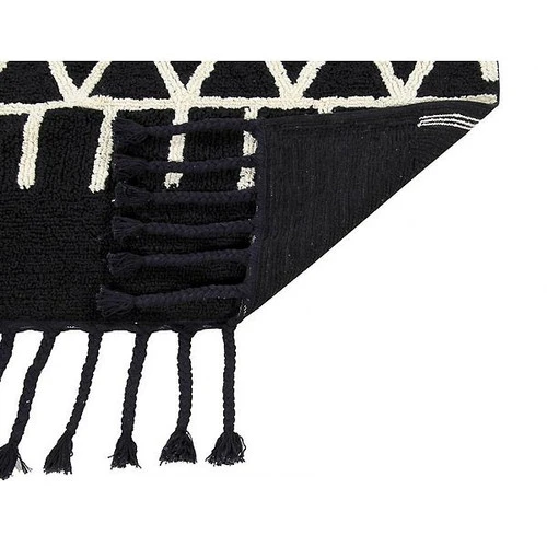 Tapis Lavable Noir Motifs Géometriques Blanc Berbere Lorena Canals 140x200 6 Tapis Lavable Noir Motifs Géometriques Blanc Berbere Lorena Canals 140x200 – Image 4