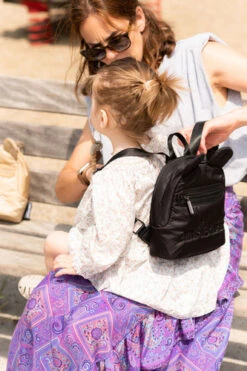 Joli Petit Sac à Dos MY FIRST BAG Matelassé Noir -GribouilleTa Chambre Soldes Magasin file 2220