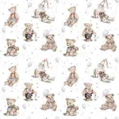 Papier Peint Ourson Vintage Petit Format