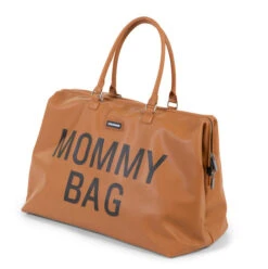 Grand Sac Weekend / Sac à Langer MOMMY BAG Simili Cuir Brun -GribouilleTa Chambre Soldes Magasin file 2299