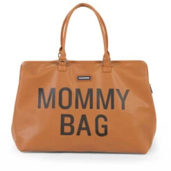 Grand Sac Weekend / Sac à Langer MOMMY BAG Simili Cuir Brun -GribouilleTa Chambre Soldes Magasin file 2302