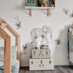 Sticker Eléphant De La Savane -GribouilleTa Chambre Soldes Magasin file 2339