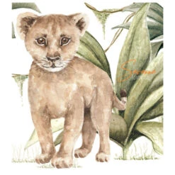 Sticker Lionceau De La Savane