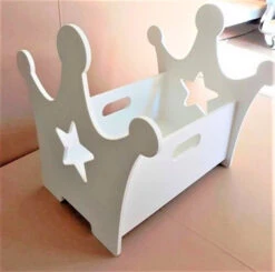 Coffre à Livres Couronne Blanc Express