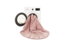 Tapis 100% Coton ABC Vintage Bleu Naturel -GribouilleTa Chambre Soldes Magasin file 2413