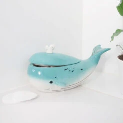 Belle Boîte Baleine Merveilleuse En Céramique