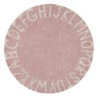 Tapis 100% Coton ABC Vintage Nude Rose Naturel -GribouilleTa Chambre Soldes Magasin file 2438