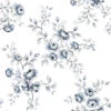 Papier Peint Roses Bleues -GribouilleTa Chambre Soldes Magasin file 2745