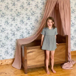 Papier Peint Roses Bleues -GribouilleTa Chambre Soldes Magasin file 2748