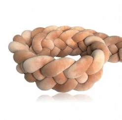 Tour De Lit Tressé 4 Grains Velours Camel