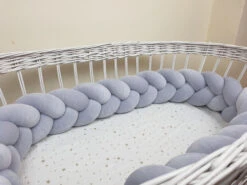 Tour De Lit Tressé 3 Grains Velours Uni Différents Coloris -GribouilleTa Chambre Soldes Magasin file 2755