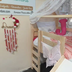 Attrape Rêves Tricotin Et Pompons Joli Mot -GribouilleTa Chambre Soldes Magasin file 2795