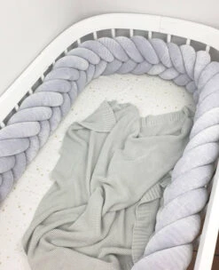 Tour De Lit Tressé Epis De Blé Velours Coloris Au Choix -GribouilleTa Chambre Soldes Magasin file 2867