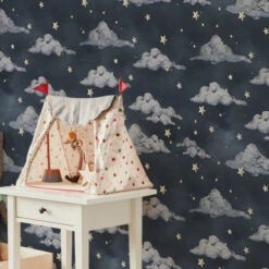 Papier Peint Ciel Nuit Magique -GribouilleTa Chambre Soldes Magasin file 2872