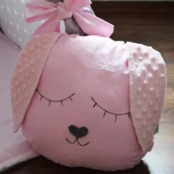 Coussin Tendre Lapin Rose