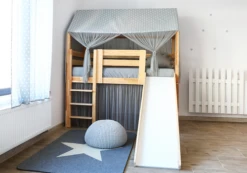 Lit Maison Pilotis Avec Toboggan RAPIDE -GribouilleTa Chambre Soldes Magasin file 29