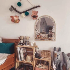 Joli Miroir Avec Tablette Animaux De La Forêt -GribouilleTa Chambre Soldes Magasin file 2937